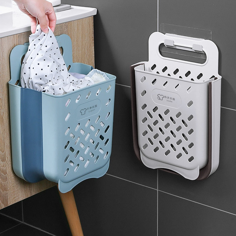 Mountable-Foldable Laundry Basket