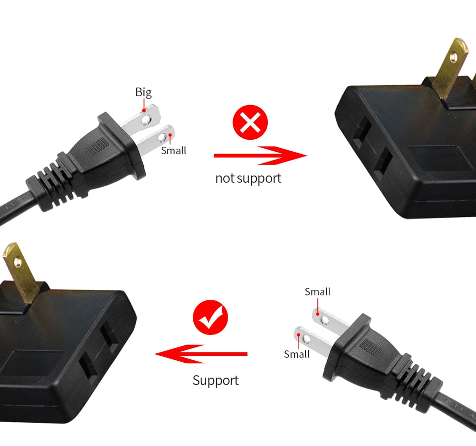 Foldable Power Plug Adapter (US)