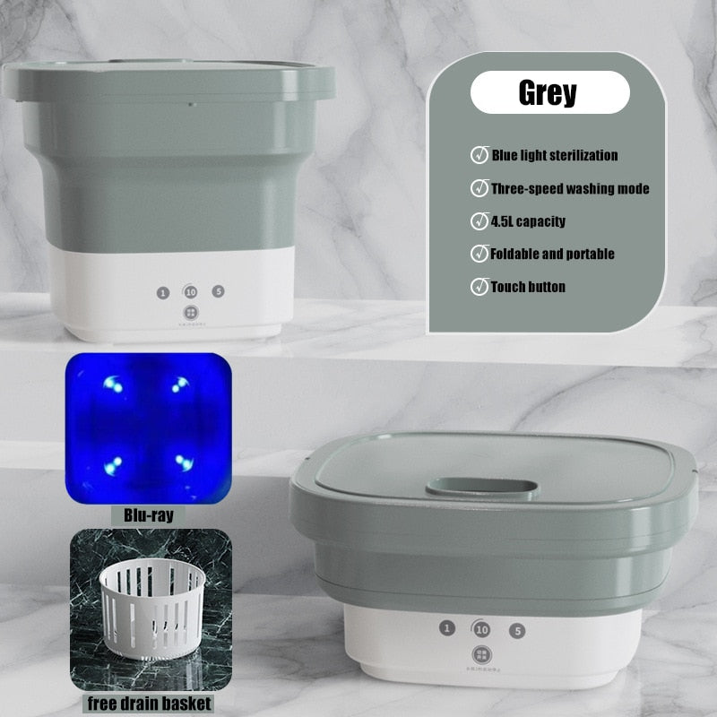 OhhGo Portable Washing Machine, Foldable Mini Small Folding Washer