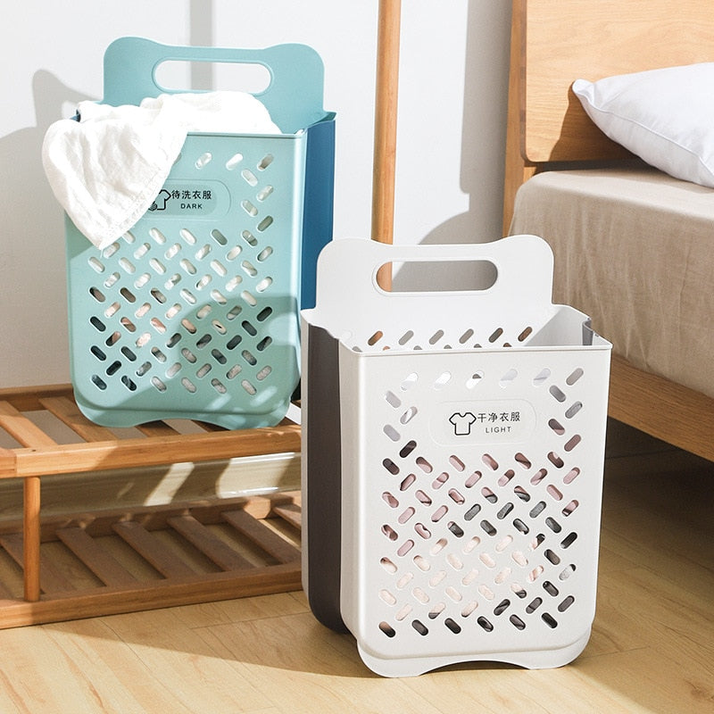 Mountable-Foldable Laundry Basket